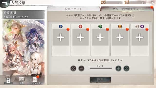第2回人気投票　グループ投票