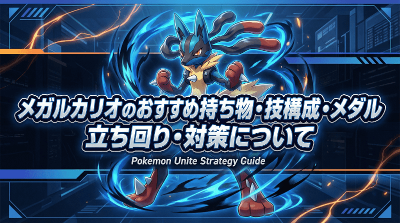 メガルカリオのおすすめ持ち物・技構成・メダル｜立ち回り・対策について