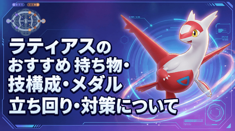 ラティアスのおすすめ持ち物・技構成・メダル|立ち回り・対策について