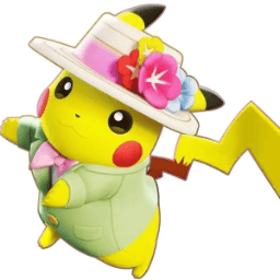 ピカチュウのホロウェア ファッショナブルスタイル