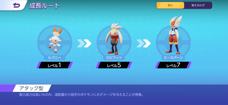 エースバーン 成長ルート