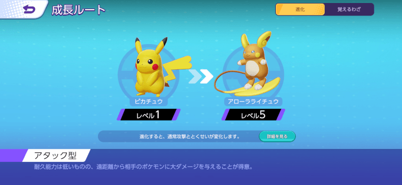 アローラライチュウ 成長ルート