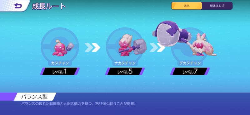 デカヌチャン 成長ルート