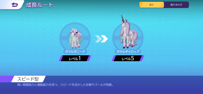 ガラルギャロップ 成長ルート