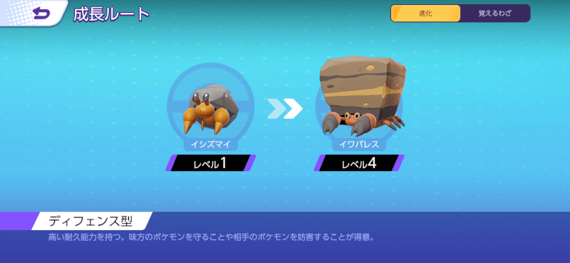 イワパレス 成長ルート