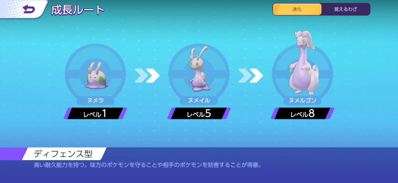 ヌメルゴン 成長ルート