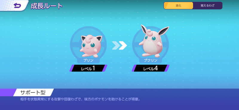 プクリン 成長ルート