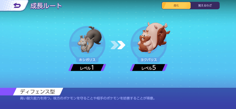 ヨクバリス 成長ルート