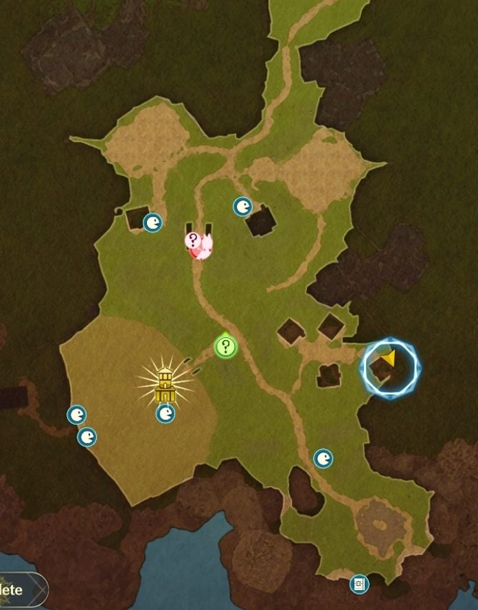 島外れの農場の宝地図