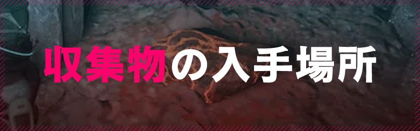 収集物の入手場所