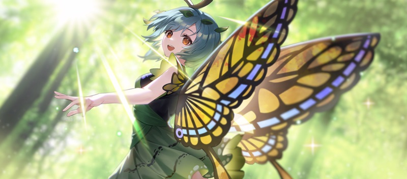 神に近づく蝶の妖精