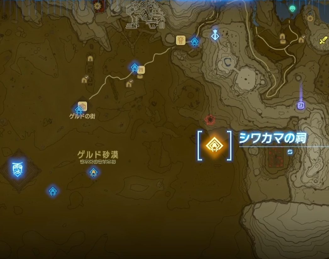 シワカマの祠_地図