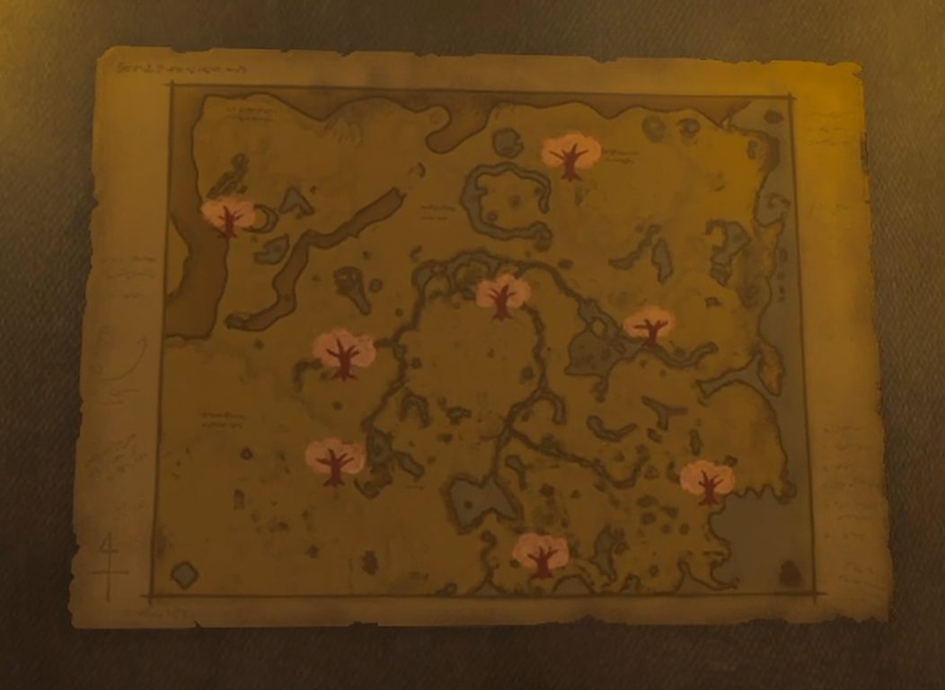 桜の場所の地図（平原外れの馬宿）